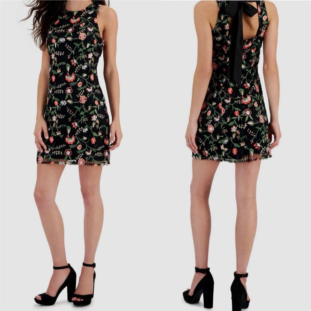 New Sam Edelman Fresh Cut Floral Embroidered Sheath Dress Size 8
